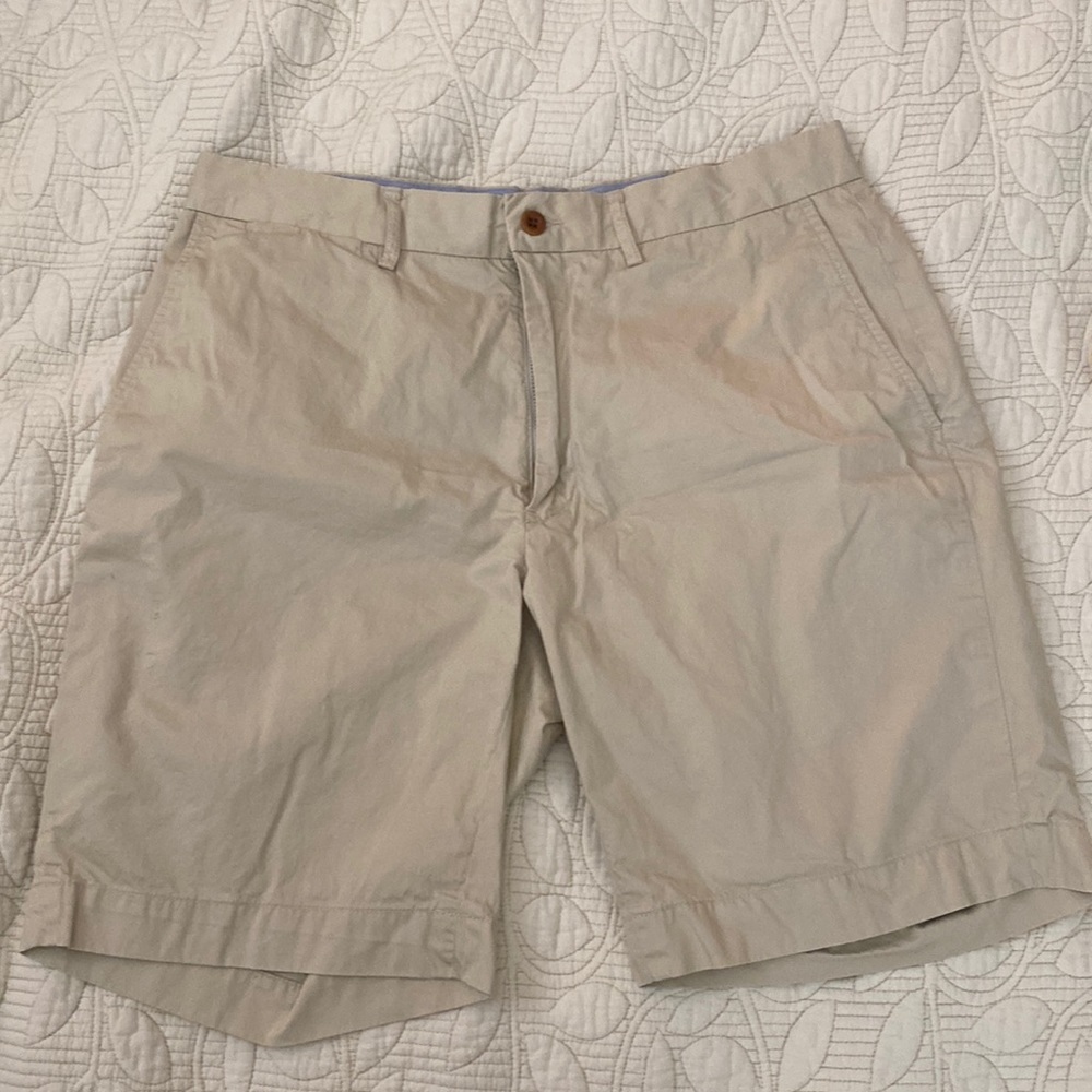 Mens khaki polo shorts